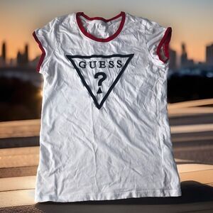 Guess Juniors Logo Short Sleeve T-Shirt Size Medium